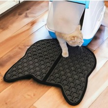 Byens Kedi Kumu Paspası Kedi Tuvalet Önü Paspası Elekli Paspas Tuvaleti Mama Kum Halısı Yıkanabilir