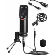BM800 Condenser Stüdyo Mikrofon (Mini Tripod + 7.1 Ses Kartı)
