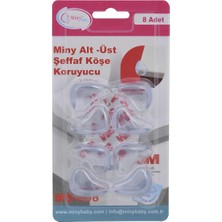 Miny Baby Şeffaf Köşe Koruyucu (8 Adet)