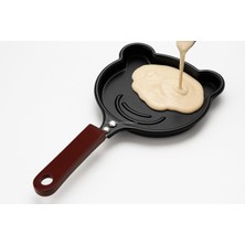 Hayvan Figürlü Pankek ve Omlet Tavası, Çocuklar Için Eğlenceli Mutfak Aleti, Yapışmaz Kaplama, Kolay