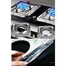 Akinco 20 Adet Ocak Üstü Koruyucu Leke Önleyici Isıya Dayanıklı Yıkanabilir Ocak Gözü Izgara Koruyucu Foly