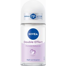 Kadın Roll-On Deodorant Double Effect , 72 Saat Anti-Perspirant Koruma, Alkolsüz, Pürüzsüz Cilt, Doğ