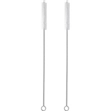2'li Paslanmaz Çelik Pipet ve Boru Temizleme Fırçası - Şişe, Pipet, Hortum, Tüp Temizleyici