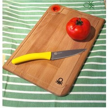 Feyza Design Ahşap Kesme Tahtası 22X33 cm Kırmızı, Dayanıklı ve Şık Tasarım