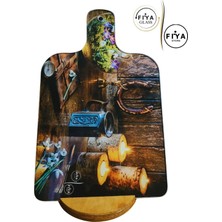 Feyza Design Şeffaf Cam Kesme ve Sunum Tabağı - Modern ve Şık Tasarım