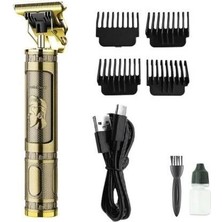 Akinco PS-033 Çelik Kasa Profesyonel T-Bıçak Saç Sakal Ense ve Çizim Tıraş Makinesi