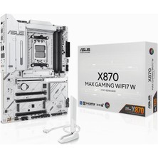 X870 Max Gamıng Wıfı7 W Amd X870 Am5 Ddr5 8000 HDMI 2xusb4 3x M2 Usb3.2 Wifi 7 + Bt Aura Rgb 5gbit L