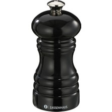 Feyza Design Kayın Siyah Desenli Berlin Baharat Değirmeni 12CM, Şık ve Kullanışlı Tasarım