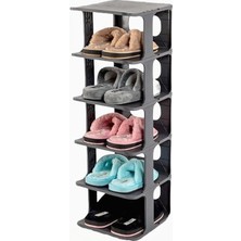 Orret Home 5 Katlı Plastik Ayakkabılık Raf, Eklenebilir ve Büyütülebilir Düzenleyici Organizer, Kapı