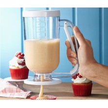 Qniay Pankek Dağıtıcı Hamur Porsiyonlayıcı Şekillendirici 900 ml Dökme Aparatı