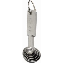 Ölçü Kaşığı Seti 5'li Paslanmaz Çelik Ölçüm Kaşığı Seti, Çok Renkli