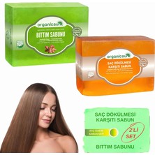 2'li Set Doğal Bıttım Sabunu ve Saç Dökülmesi Karşıtı Sabun Dökülme Karşıtı Sabun Seti