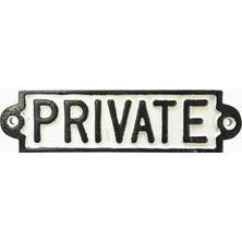 Kreatif Kraft 83516 'private' Cast Sign