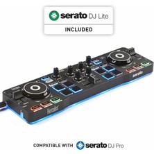 Hercules Djcontrol Starlight – Dahili Işık Gösterisi ve Profesyonel Özelliklere Sahip Kompakt Dj Kon