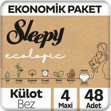 Ecologic Ekonomik Paket Külot Bez 4 Numara Maxi 48 Adet