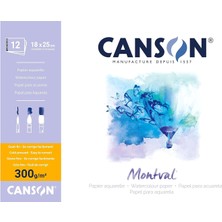 Canson Pad Canmontv 12S 18X25 300G Suluboya Blokları