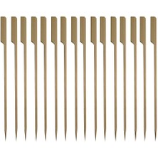 25CM. Yassı Bambu Çöp Şiş 200 Adet