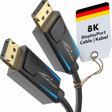 Kabeldirekt - 8k / 60Hz Displayport Kablosu 1.4-3 M - Oyun Bilgisayarları/dizüstü Bilgisayarları, 4K