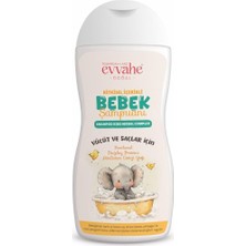 Evvahe Bebek Şampuanı 190 ml Bitkisel İçerikli Doğal Şampuan Vücut ve Saçlar İçin Özel Formül