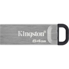 Datatraveler Kyson 64GB USB Flash Bellek Şık, Kapaksız Metal Gövdeli 200MB/S Ye Varan Okuma DTKN/64G