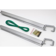 Proalet Made Balkon Çamaşır Kurutmalığı, Alüminyum, Kare, Sabit, 5m Kaplamalı Ip Dahil