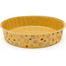 Yuvarlak Yağlı Kağıt Büyük Kek Kalıbı Uyumlu Fırın Kullanımına Uygun 17 cm Pişirme Kağıdı Isıya Daya