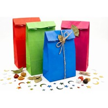 15X29 Karışık Renkli Hediyelik Kese Kağıdı (12'li Set)