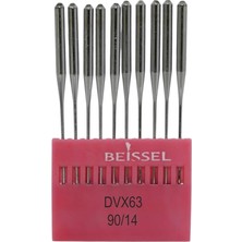 Beıssel Beissel DVX63 Sanayi Tipi Reçme Makinesi Iğnesi 14/90 Numara Ses Uçlu 10 Adet (1 Paket)