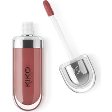 Kiko 3D Hydra Gloss Dudak Parlatıcısı 21 Brun Rose Besleyici ve Nemlendirici Çok Renkli