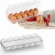 12 Li Şeffaf Kapaklı Kilitli Yumurta Saklama Kabı Aparatı