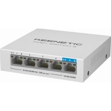 Poe+ Switch 5, 1X1GBIT, 4X1GBIT Poe+ Port, Ieee 802.3AF/AT (MAX.30W/PORT), 60WATT
