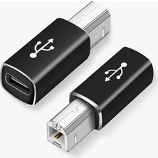 Type C To USB B Klavye Yazıcı Printer Çevirici Dönüştürücü Adaptör