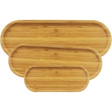 3'lü Oval Sunum Tabağı Seti