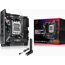 Rog Strıx B850-I Gamıng Wıfı Amd B850 Am5 Ddr5 8400 Dp HDMI Çift M2 Usb3.2 Gen 2x2 Wifi 7 + Bt Aura