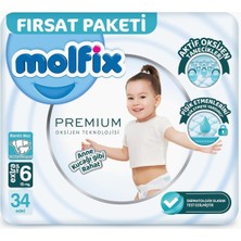 Molfix Oks E. Large 34'lü Bebek Bezi