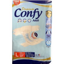 Confy Premium Adult Yetişkin Bezi Large Beden L (1 x 10 Adet)