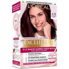 L'oréal Paris Excellence Creme 4.15 Büyüleyici Kahve Saç Boyası 3'lü Bakım İçeren Krem Boya