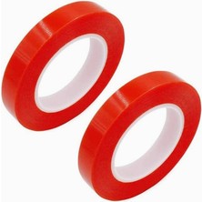 2 Adet Çift Taraflı Bant Silikon, Yapışkanlı Şeffaf Bant, Güçlü Tutuş, 2'li Paket Çift Taraflı Süper