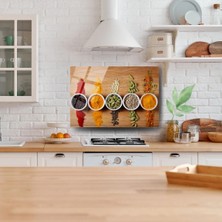 Glitglass Mutfak Cam Tablo - Baharatların Büyüleyici Düzeni