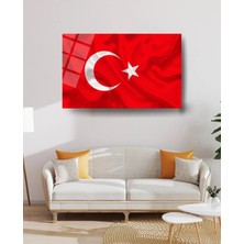 Glitglass Cam Tablo Türk Bayrağı