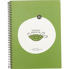 Hisli Şeyler 80 Yaprak Kareli Hafif Kağıt Stickerli Defter, Düzelicez, 18.5X25CM