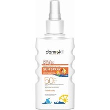 Dermokil 50+++ SPF Yüksek Koruyucu Çocuk Güneş Spreyi 200 ml Yüz ve Vücut İçin Koruma
