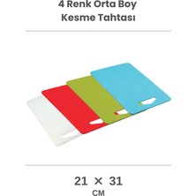 Feyza Design Çok Amaçlı Cam Kesme Tahtası Seti, Dayanıklı ve Şık Mutfak Gereçleri