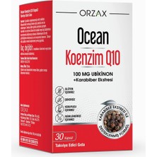 Ocean Koenzim Q10 30 Kapsül 100 MG Ubikinon + Karabiber Ekstresi Türkiye Menşeli Takviye Edici Gıda
