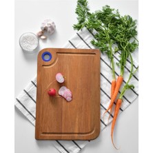 Feyza Design Ahşap Kesme Tahtası 22X33 cm Mavi, Şık ve Dayanıklı Mutfak Gereçleri