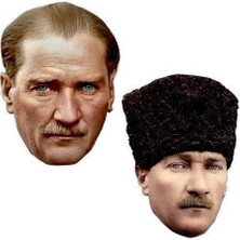 Parti Dükkanım Karton Maske ATATÜRK 6 LI