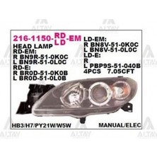 Depo Far Mazda-3 2003-2008 Sedan Elektrikli Sağ (1 Adet) (Oem No: BN8V-51-0K0C)