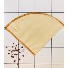 (2 Adet) V-60 ile Uyumlu Yıkanabilir, Kumaş, Organik Kahve Filtresi, AĞARTILMAMIŞ%100 Ham Pamuk - Ek