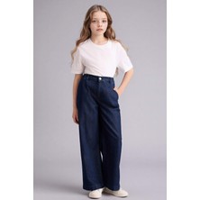 DeFacto Wide Leg Jean Pantolon Kız Çocuk G0304A826SM