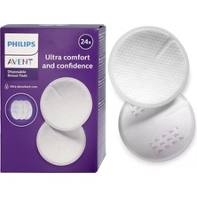 Avent Tek Kullanımlık Göğüs Pedleri, 24'lü, Ultra Ince ve Emici, Petek Doku, Gece Gündüz Konfor, Hij